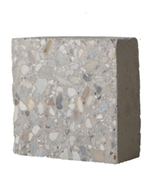 Beton mit einer rezyklierten Gesteinskörnung aus Boden (aufbereiteter Kiesboden)